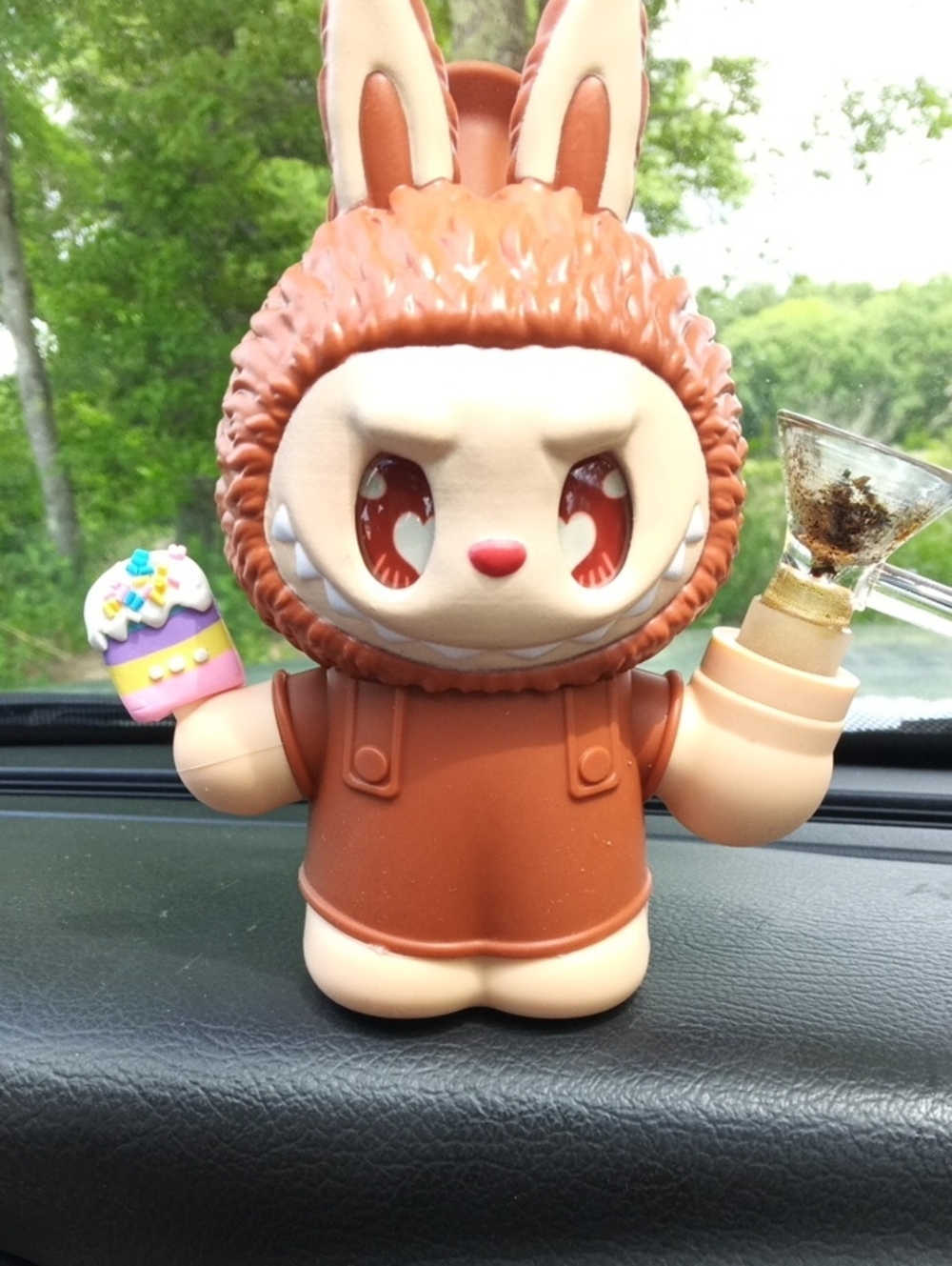 Brown Bunny Vinyl Figure with Cupcake Accessory - Collectible Toy 55$?! #SALE✓✓✓